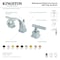 Kingston Brass KS4943CQL Claremont 8" Widespread Bathroom Faucet, Antique Brass KS4943CQL - alternate 3